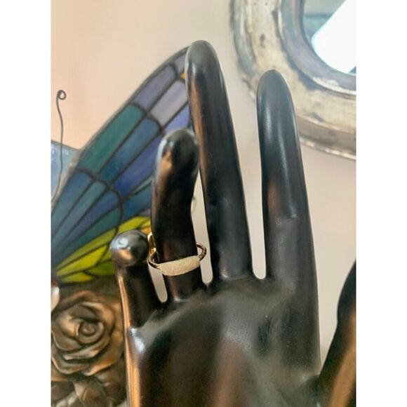 Faceted Quartz Cabochon ring, in Gold, Vintage - Picture 3 of 5